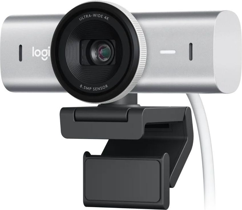 Logitech MX Brio 4K Веб-камера с микрофоном, светло-серая
