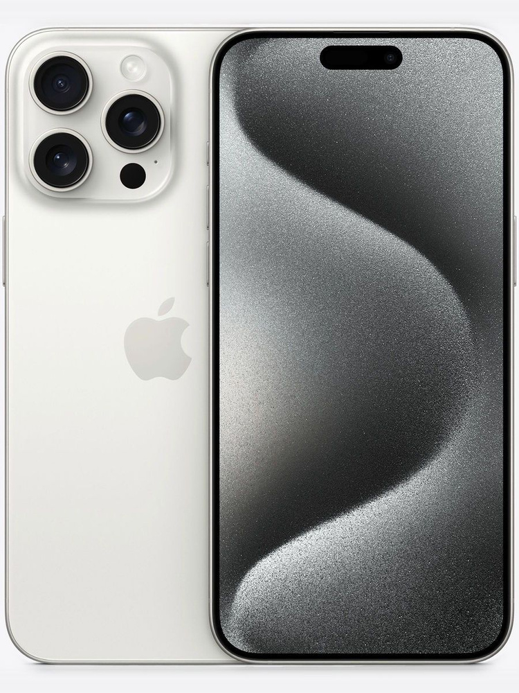 Apple Смартфон iPhone 15 Pro Max SIM+eSIM 8/512 ГБ, Nano-SIM, белый #1