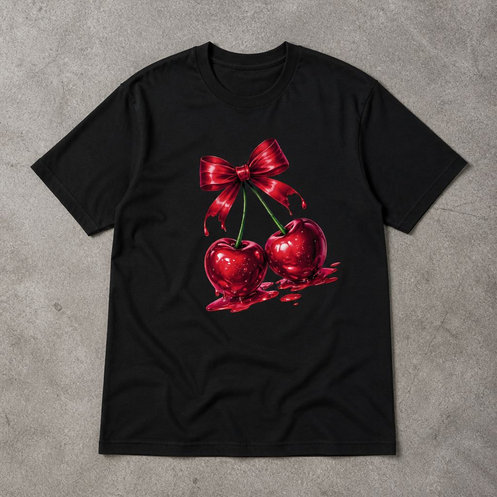 Футболка с вишенкой y2k 1 шт flat_lay