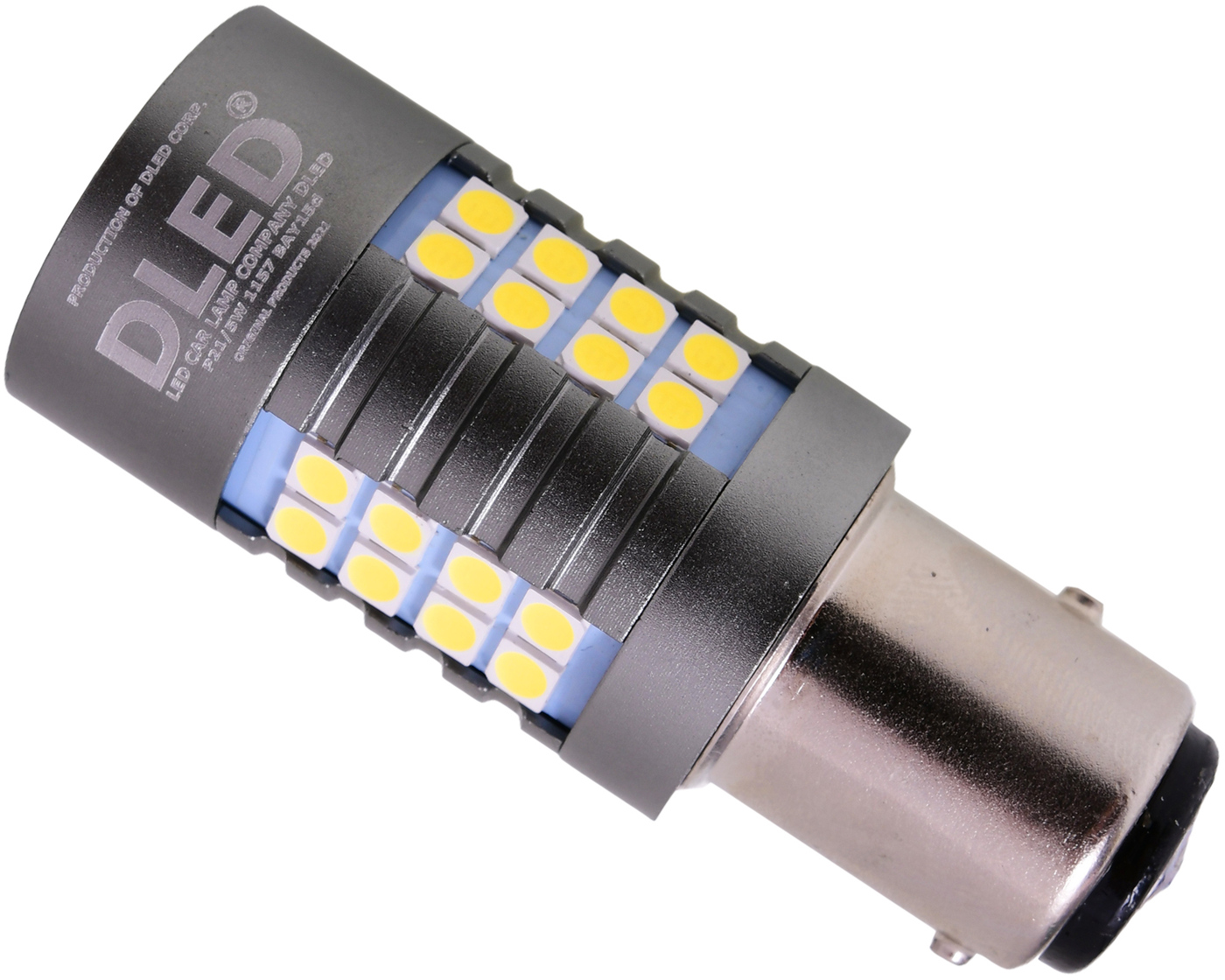 Светодиодная лампа DLED P21/5W SMD 3030 с обманкой