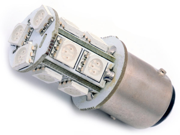 Желтые светодиодные лампы DLED P21/5W 13 SMD 5050