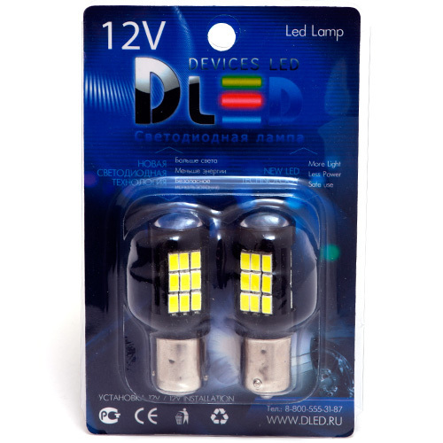 Светодиодные автомобильные лампы DLED P21W 29 SMD 5730